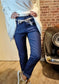 Pantalon chino Manuella Bleu Jean