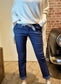 Pantalon chino Manuella Bleu Jean