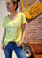 Tee-shirt Playa jaune/or